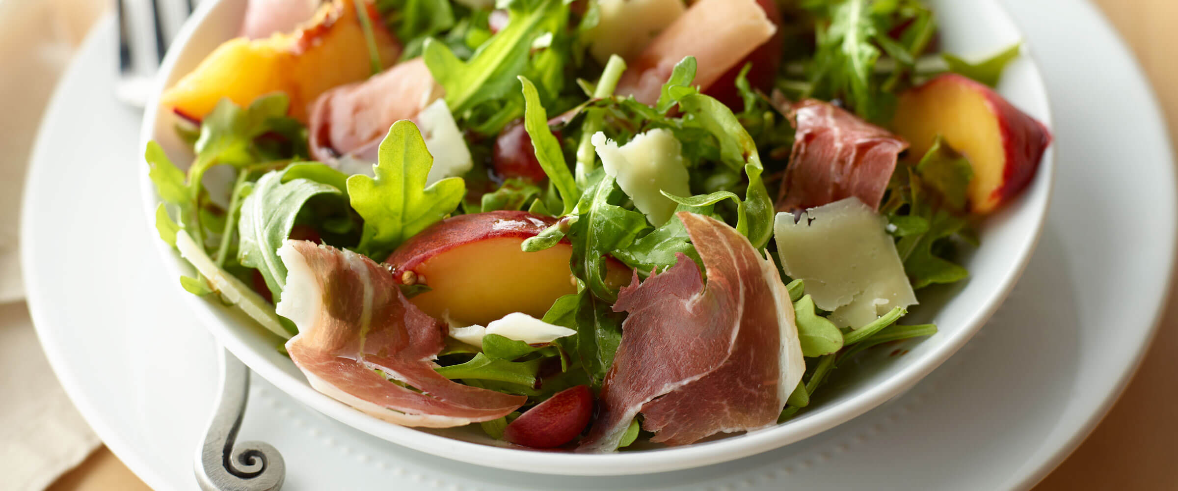 Prosciutto, Arugula and Pickled Stone Fruit Salad