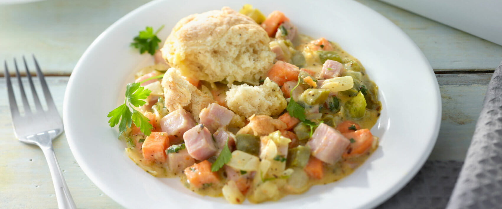 Southern Ham & Vegetable Cobbler - Hormel Foods