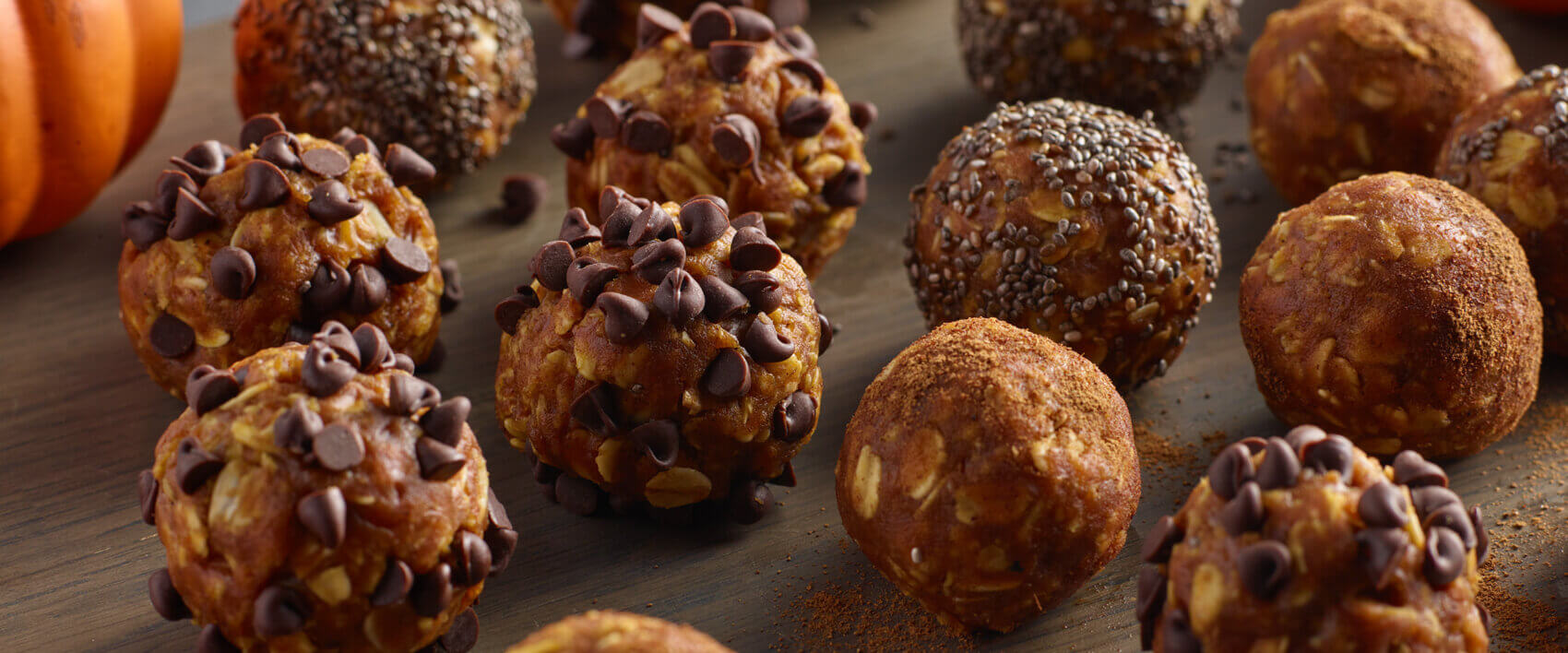 Peanut Butter and Pumpkin Protein Balls Hormel Foods