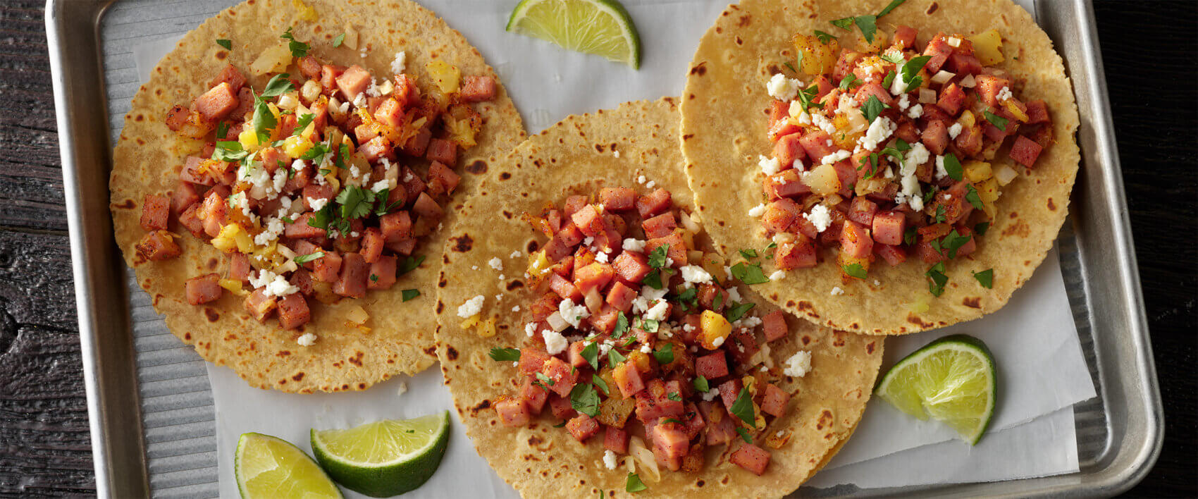 Cheesy SPAM® Pastor Tacos - Hormel Foods