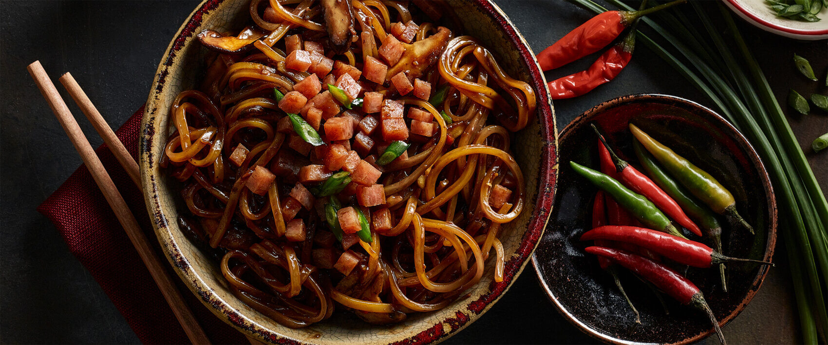 SPAM® Black Bean Ho Fun - Hormel Foods