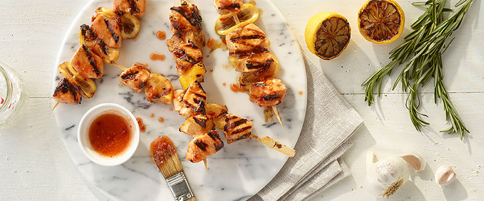 Sweet Chili and Lemon-Salmon Kabobs - Hormel Foods