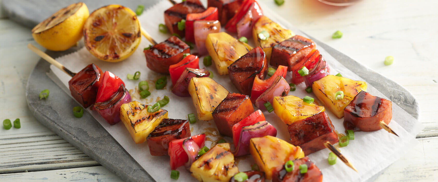 SPAM® Classic, Pineapple, and Red Pepper Kabobs - Hormel Foods
