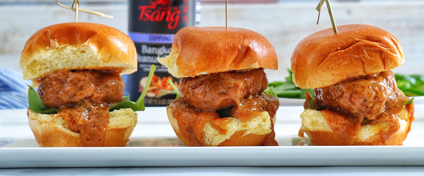 Thai Turkey Sliders with Peanut Sauce - Hormel Foods