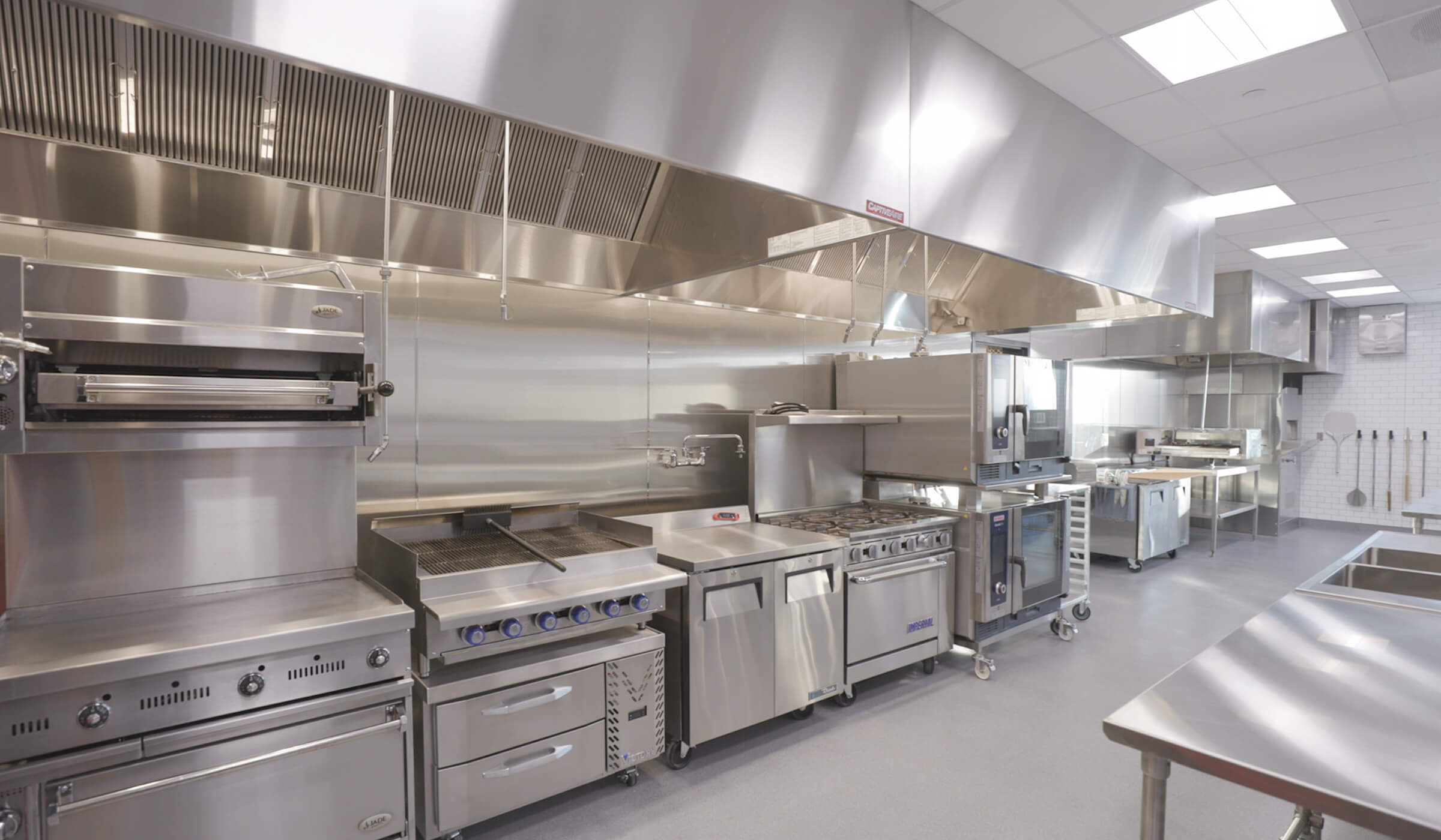 One of the new kitchens in the Austin innovation center