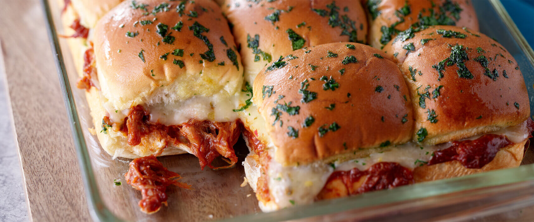 BBQ Chicken Baked Pull-Apart Sliders - Hormel Foods