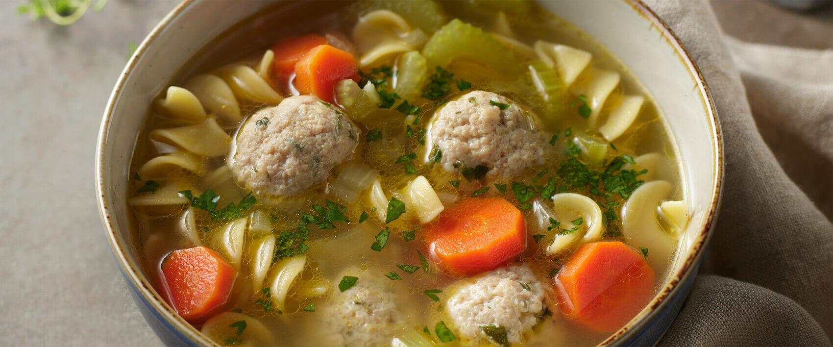 Turkey Meatball Noodle Soup - Hormel Foods