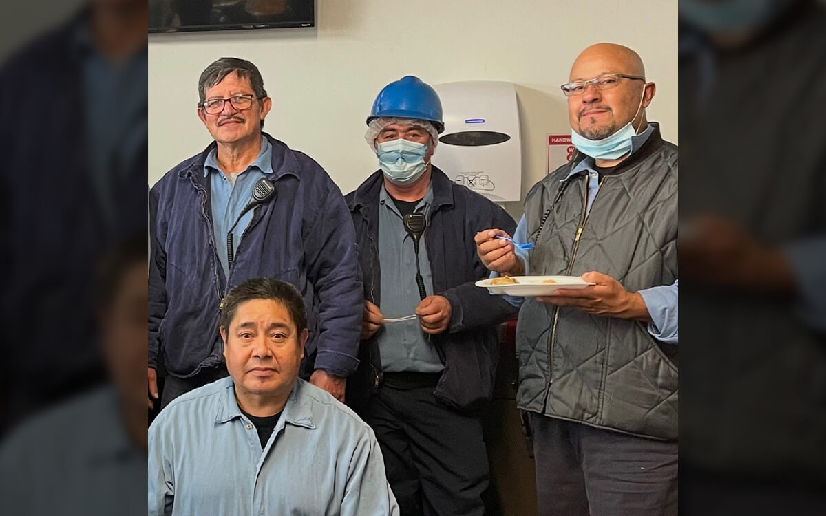 Fontanini team members in lunchroom