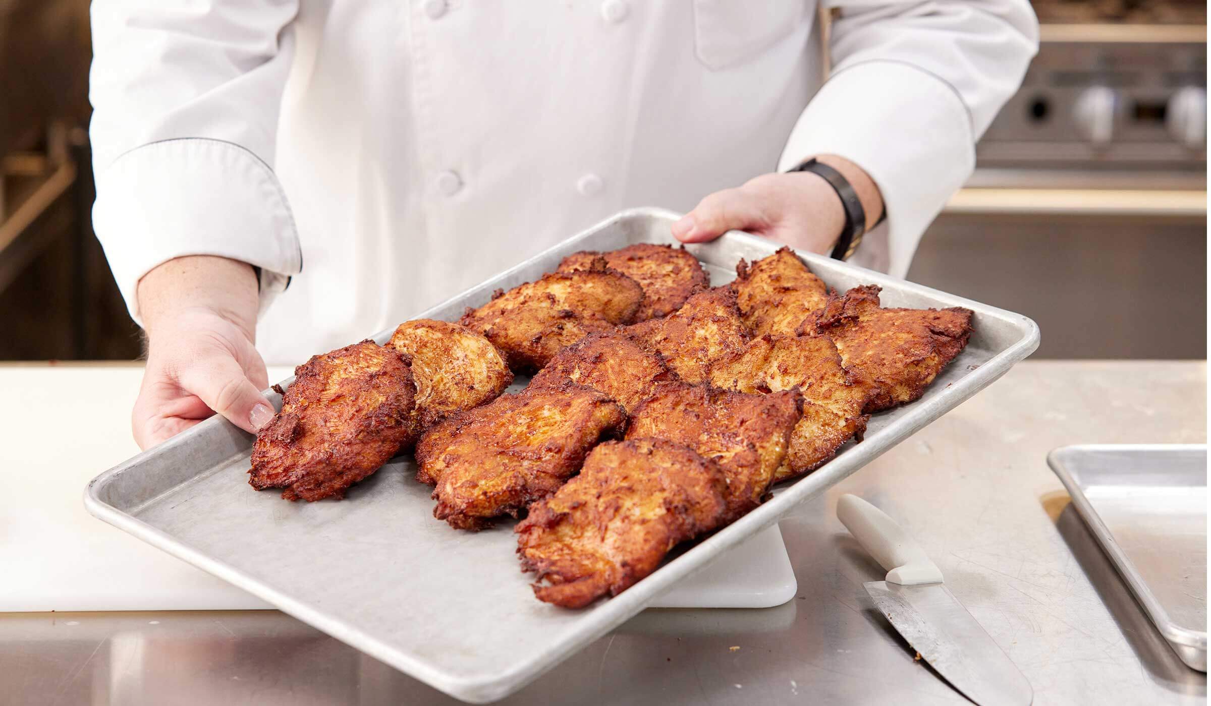 Redefining value: FLASH 180™ Battered Sous Vide Chicken. This product provides foodservice operators an easy-to-prepare chicken option that helps increase productivity and profitability without compromising on flavor, all in approximately three minutes.