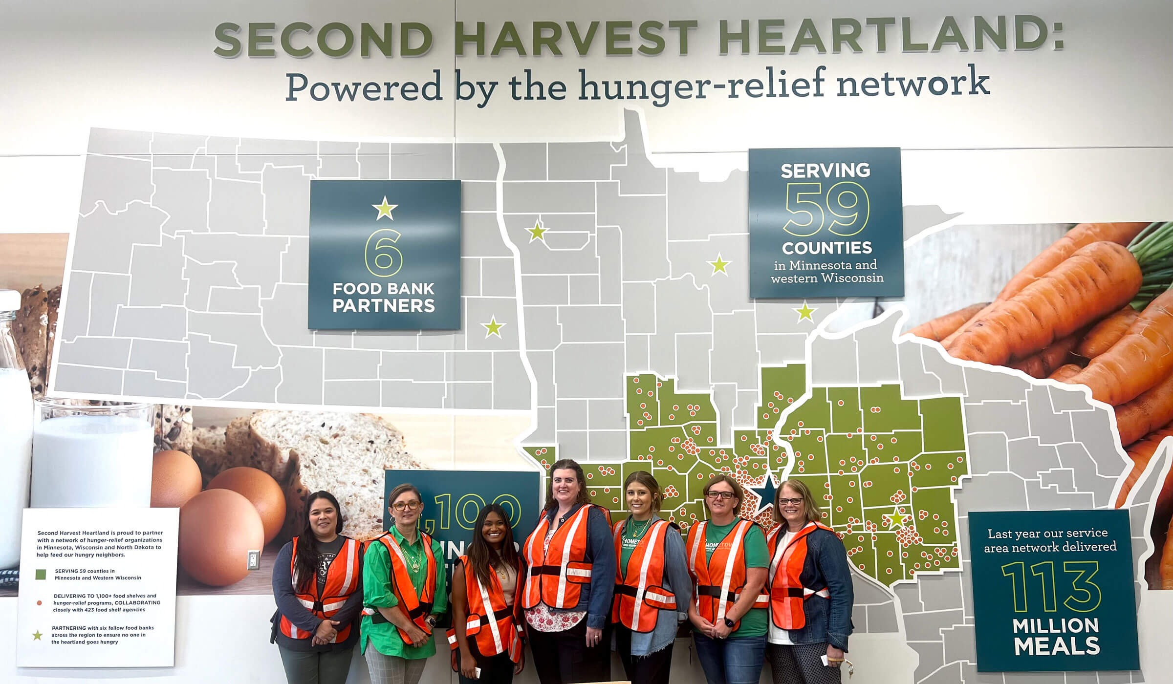 The hometown food security team at Second Harvest Heartland