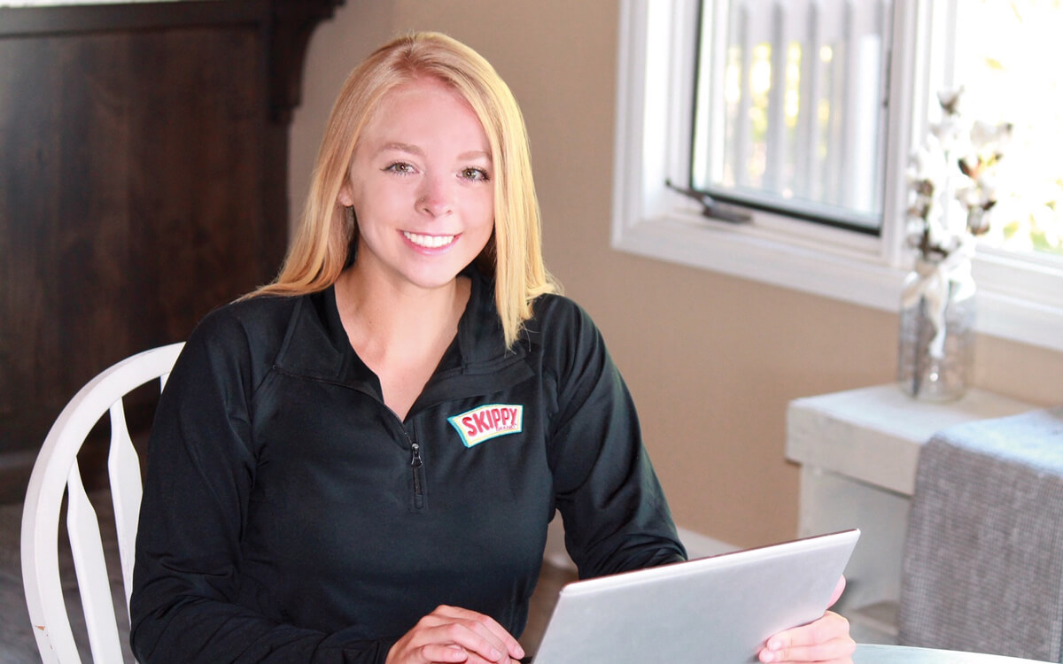 A Hormel Foods intern working remotely