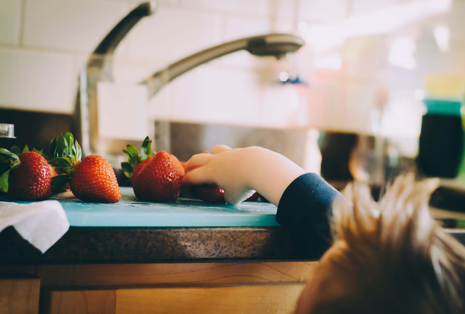 Child with Strawberries