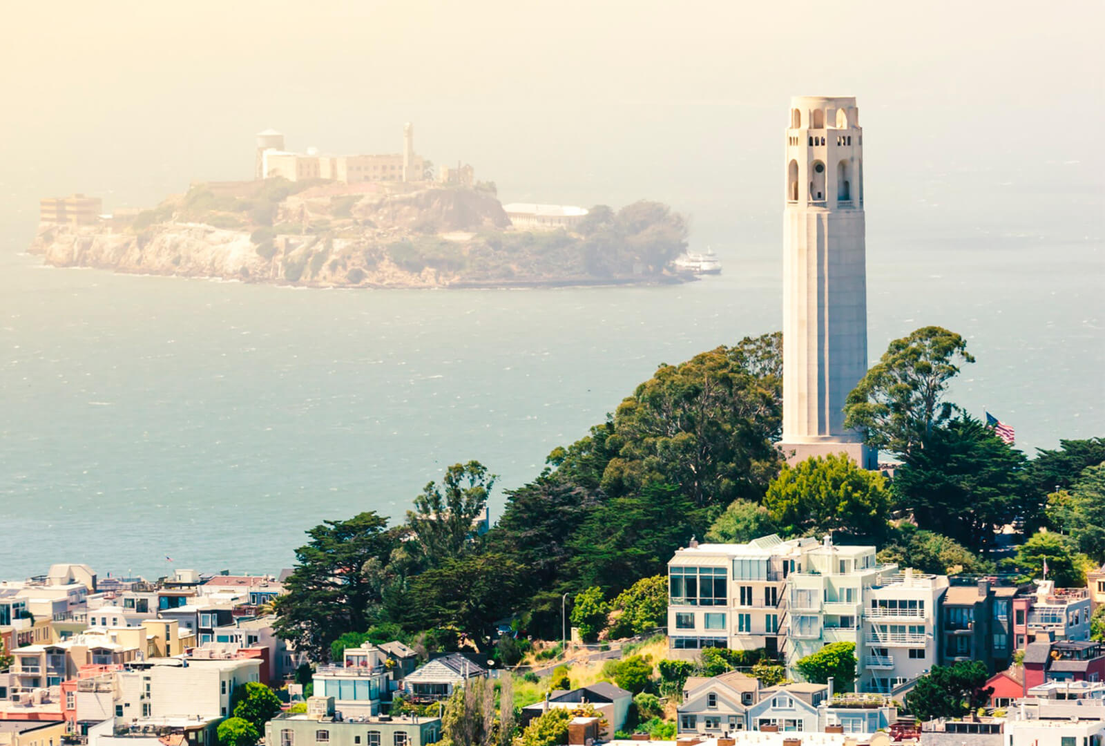 Alcatraz in the distance