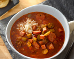 A big bowl of delicious okra gumbo