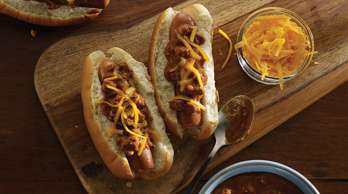 Chili Dogs with Cheese