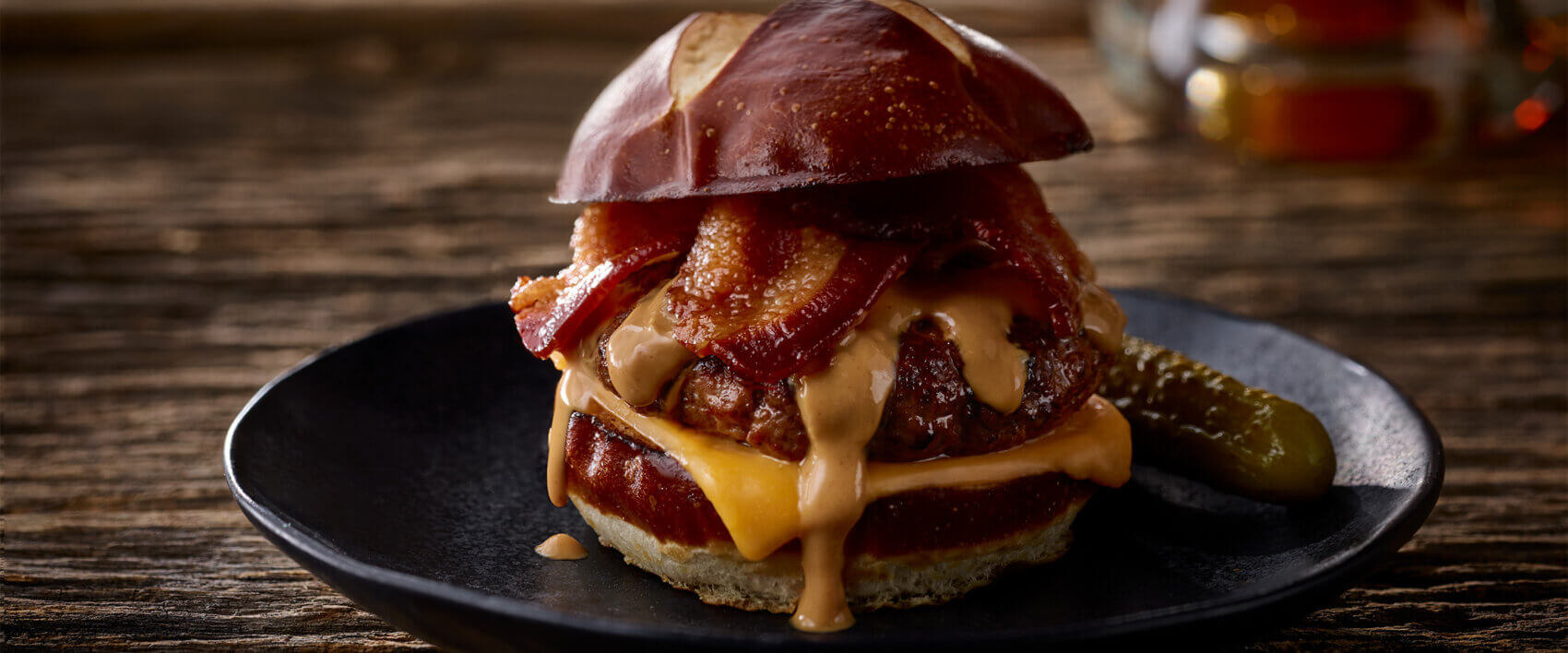 Maple Black Pepper Bacon Peanut Butter Burger - Hormel Foods