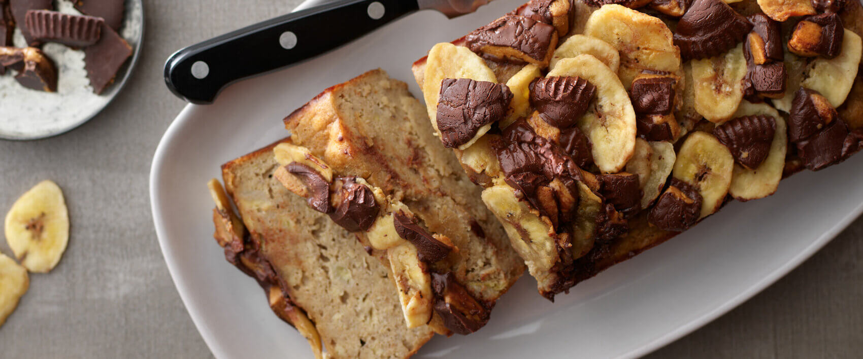 Flourless Dark Chocolate Peanut Butter Cup Banana Bread - Hormel Foods