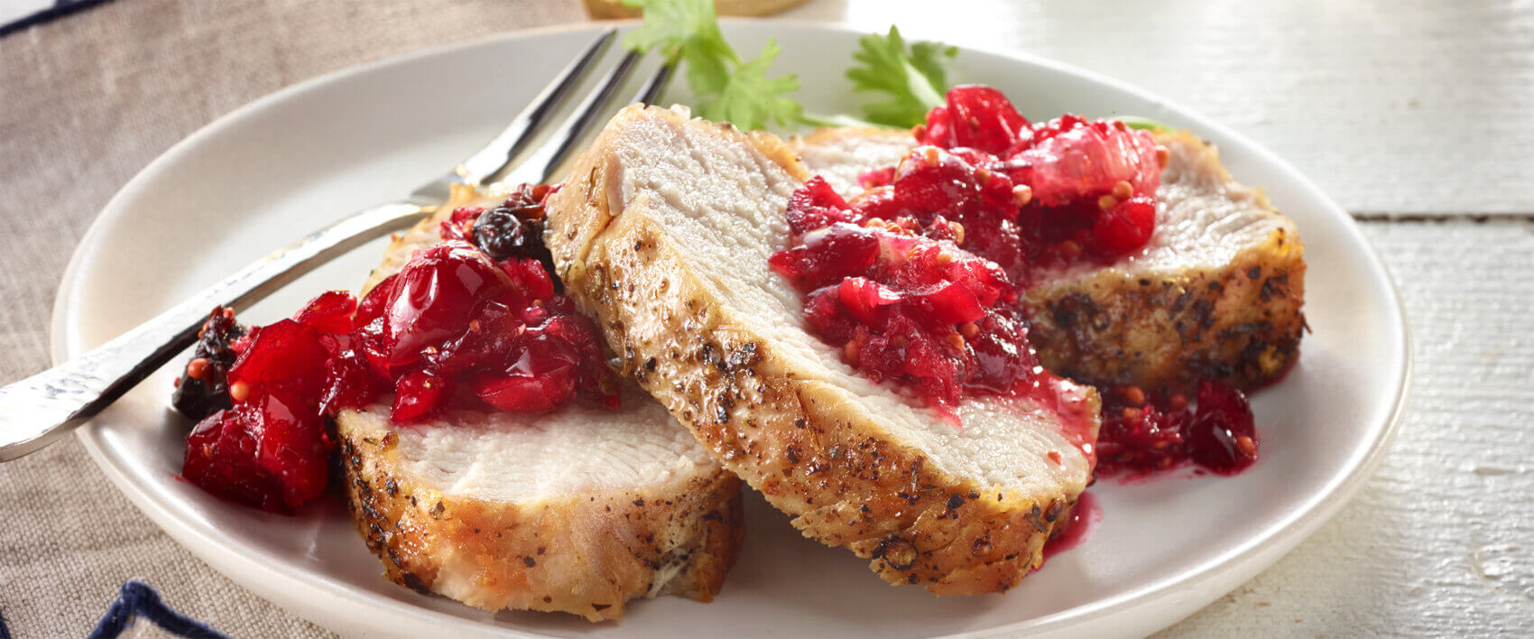 Turkey Tenderloin with Shaken Cranberry Mostarda - Hormel Foods